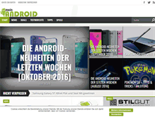 Tablet Screenshot of meinandroid.com